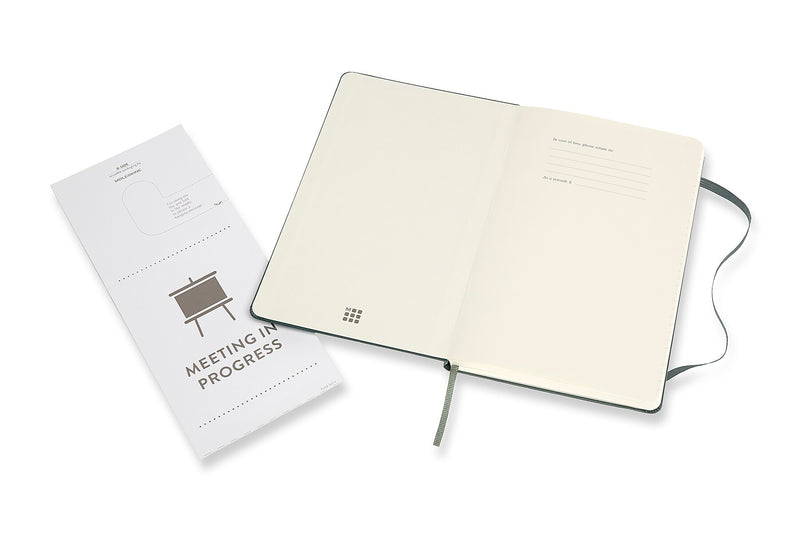 Moleskine Pro Large Professional Notebooks, 5" x 8.25", Narrow Ruled, Green (620763)