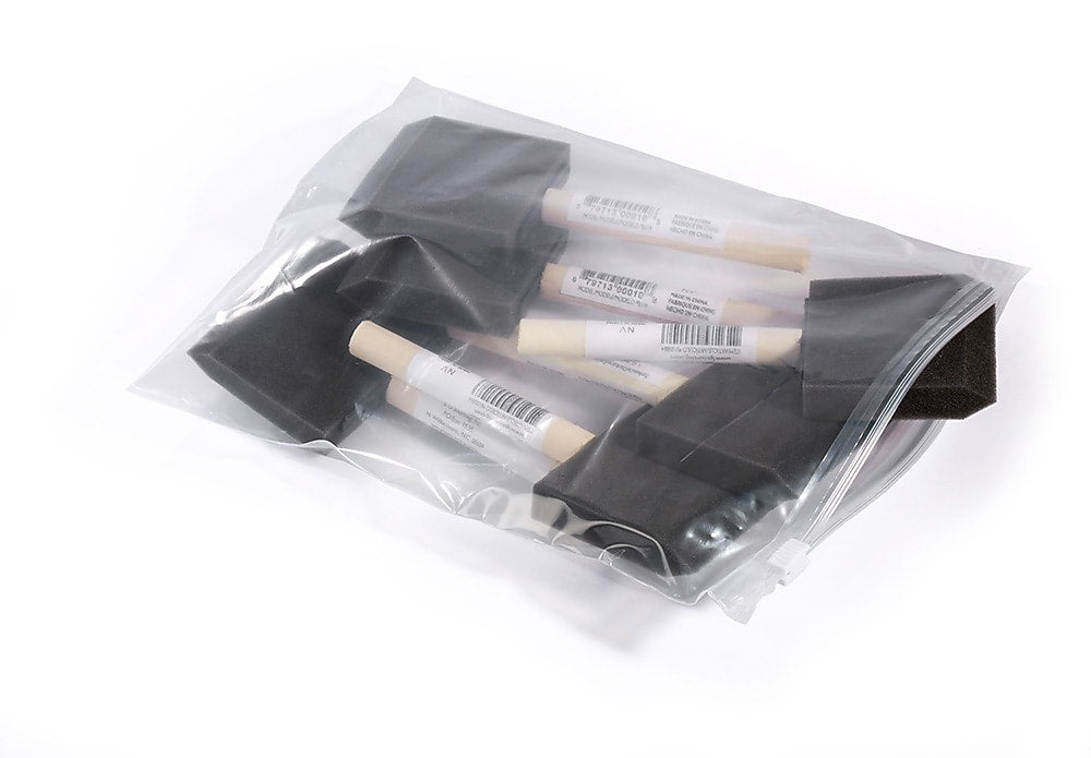 10" x 13" Reclosable Poly Bags, 3 Mil, Clear, 250/Carton (004077)