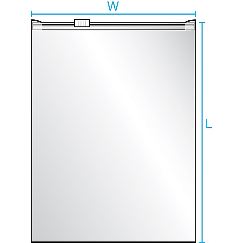10" x 13" Reclosable Poly Bags, 3 Mil, Clear, 250/Carton (004077)
