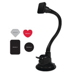 Macally Magnetic Cell Phone Car Dashboard Mount, Black (MGRIPMAGXL)