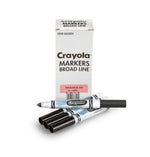 Crayola® Washable Broad Line Bulk Markers, 12 Pack, Black (58-7800-051)