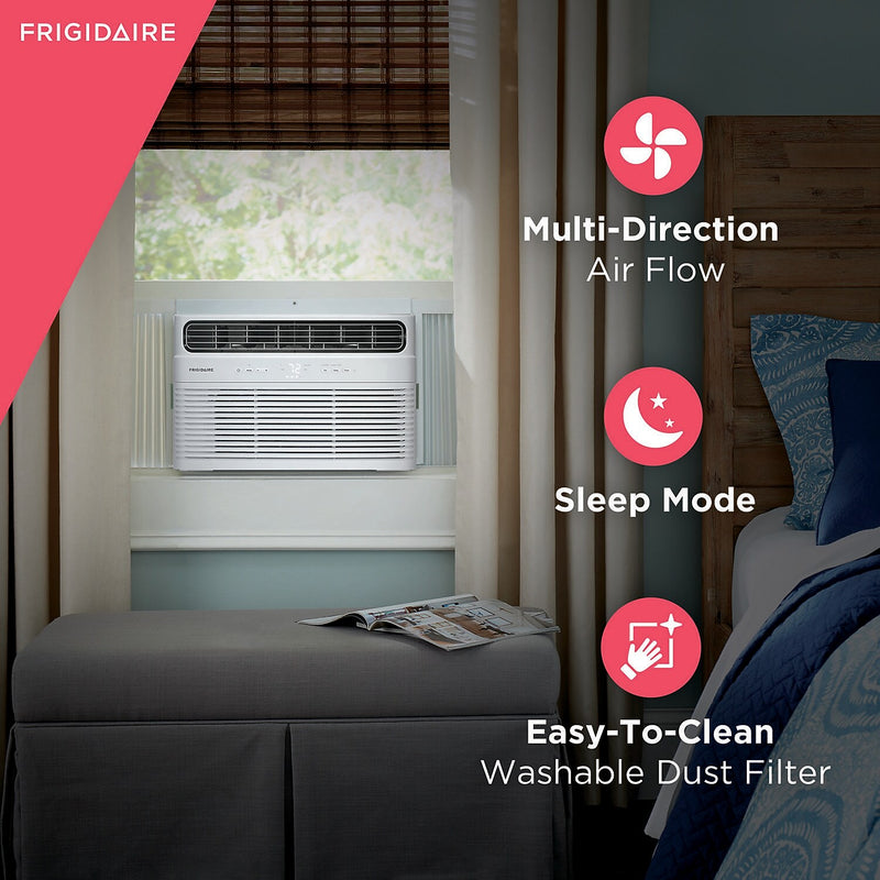 Frigidaire 12,000 BTU Smart Window Air Conditioner with Remote, WiFi Enabled, White (FHWW124WD1)