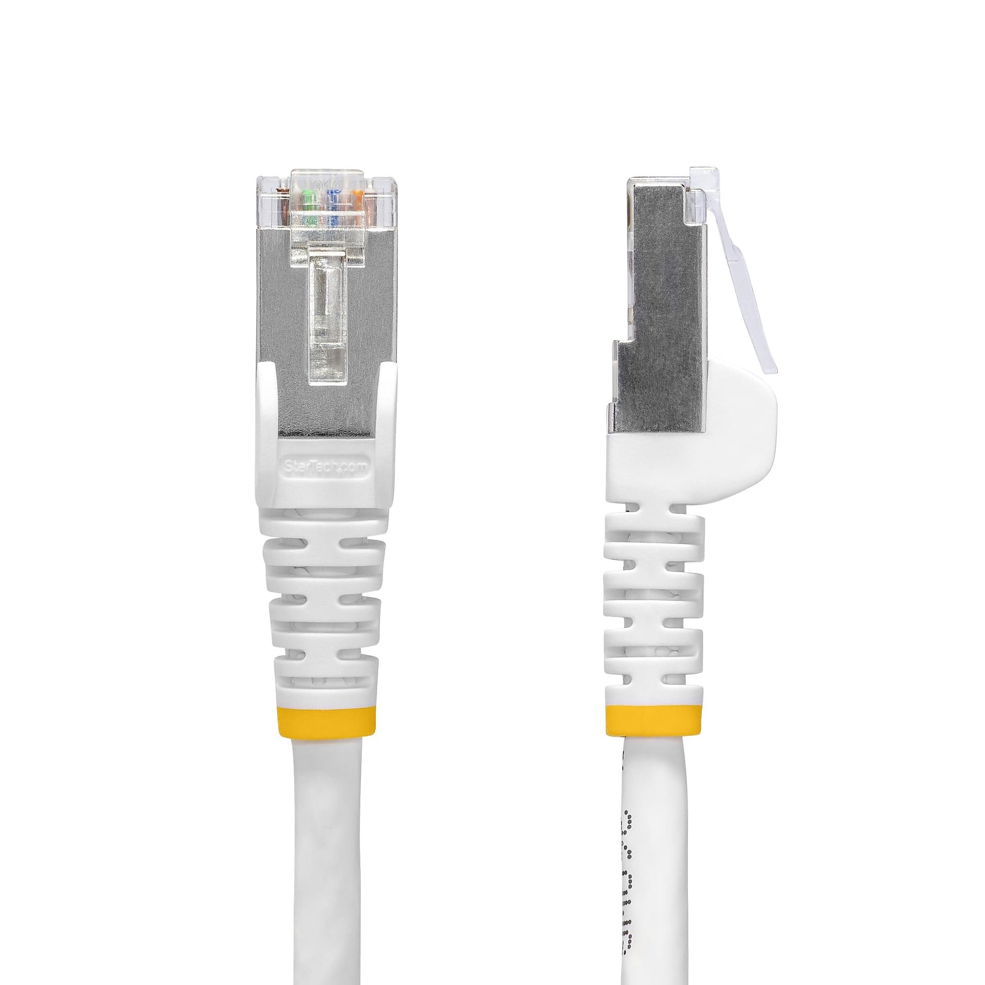 StarTech 50' CAT-8 Ethernet Cable, 26 AWG, White (NLWH-50F-CAT8-PATCH)