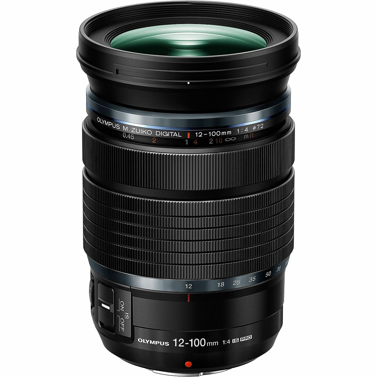 Olympus OM System M.Zuiko Digital ED 12-100mm f/4 IS PRO Lens, Black (V335270BW000)