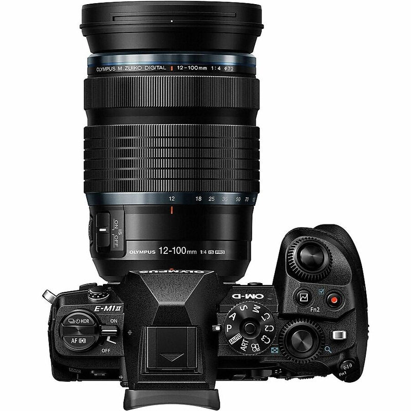 Olympus OM System M.Zuiko Digital ED 12-100mm f/4 IS PRO Lens, Black (V335270BW000)