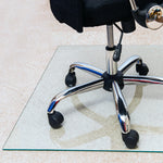 Floortex Glaciermat Carpet & Hard Floor Chair Mat, 36" x 42", Crystal Clear Glass (FC123642EG)