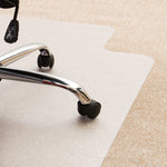 Floortex Evolutionmat Carpet Chair Mat with Lip, 36" x 48", For Standard-Pile Carpet, Clear Enhanced Polymer (ECO113648LP)