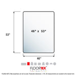 Floortex Cleartex Megamat Carpet & Hard Floor Chair Mat, 46" x 53", Clear Polycarbonate (FCM121345ER)