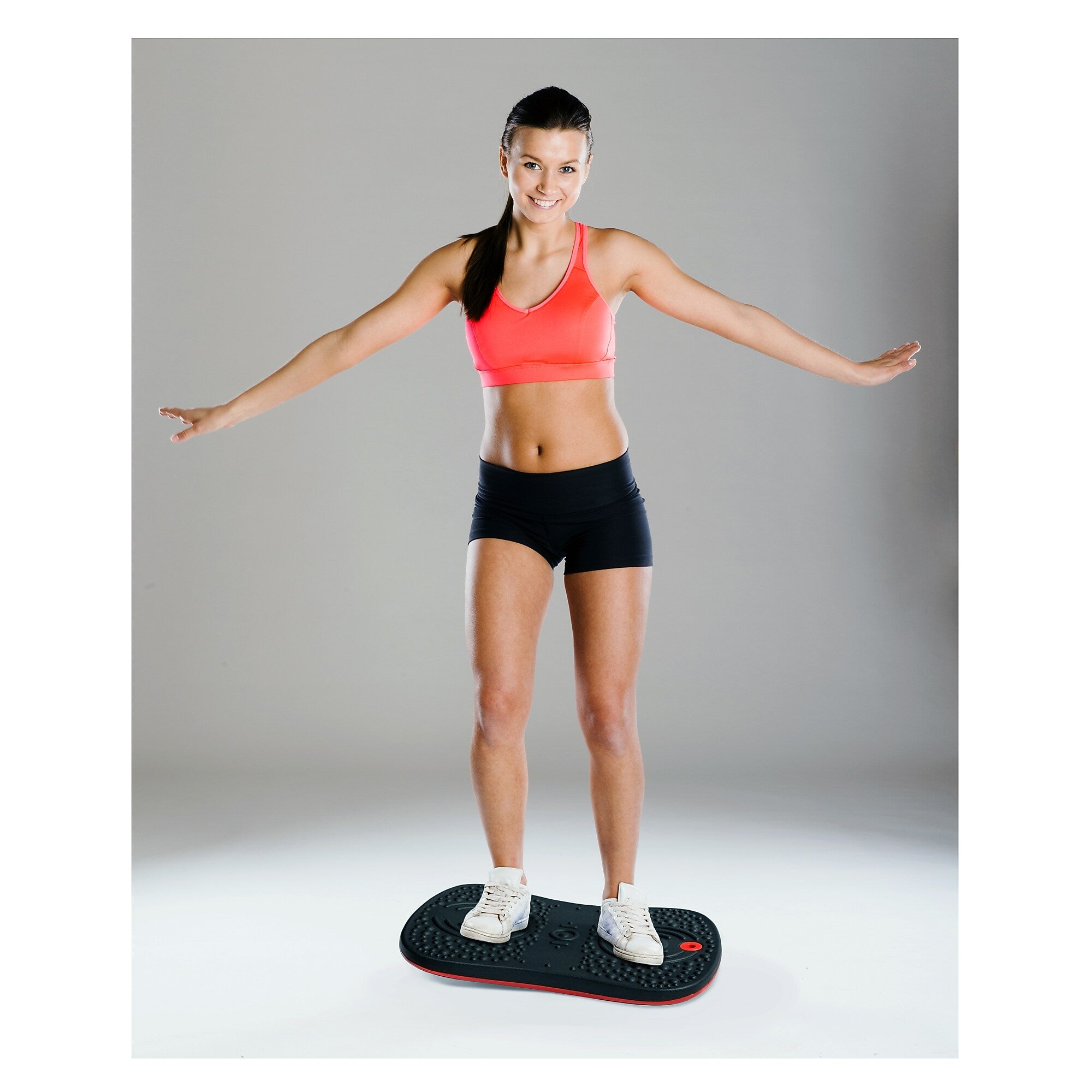 Floortex AFS-TEX Anti-Fatigue Balance Board, Midnight Black, 300 lbs. Capacity (FCWB1420ABK)