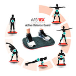 Floortex AFS-TEX Anti-Fatigue Balance Board, Midnight Black, 300 lbs. Capacity (FCWB1420ABK)