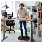 Floortex AFS-TEX Anti-Fatigue Balance Board, Midnight Black, 300 lbs. Capacity (FCWB1420ABK)