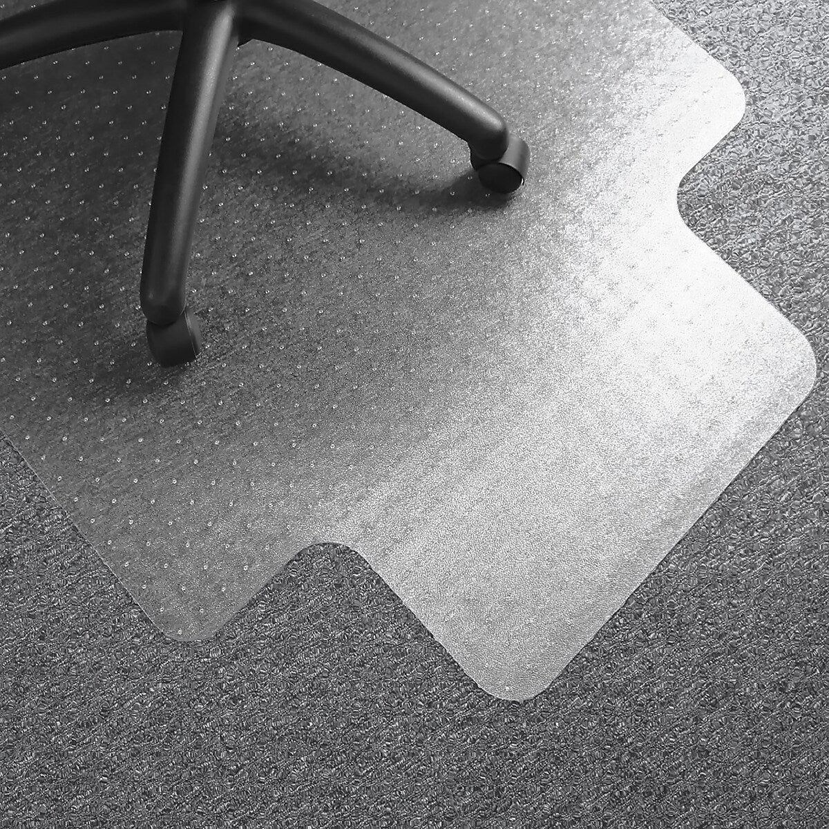 Floortex Computex Advantagemat Carpet Chair Mat with Lip, 36" x 48", Designed for Medium-Pile Carpet, Clear PVC (319226LV)