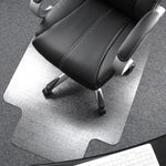Floortex Ultimat Cleartex Carpet Chair Mat with Lip, 48" x 53", Designed for Medium-Pile Carpet, Clear Polycarbonate (1113423LR)