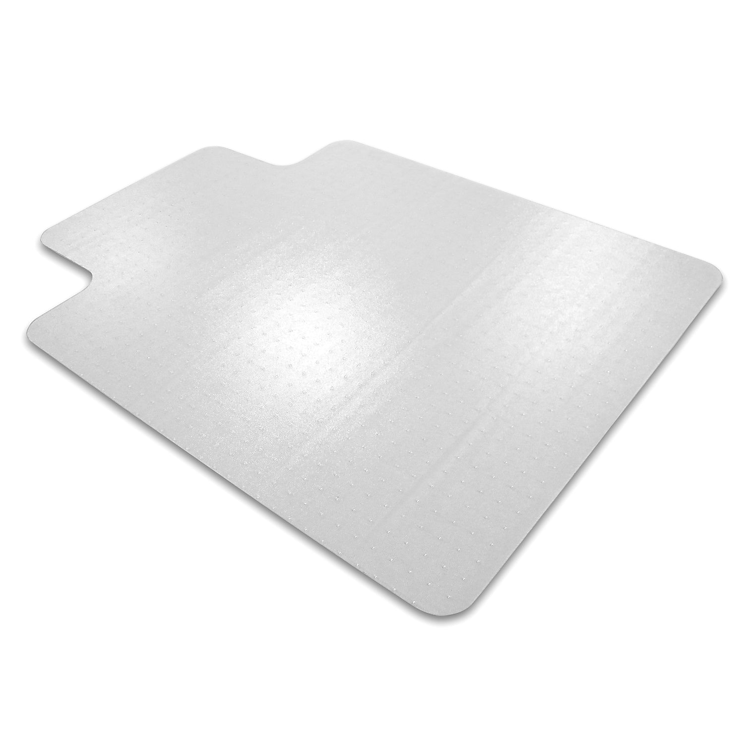 Floortex Ultimat Cleartex Carpet Chair Mat with Lip, 48" x 53", Designed for Medium-Pile Carpet, Clear Polycarbonate (1113423LR)