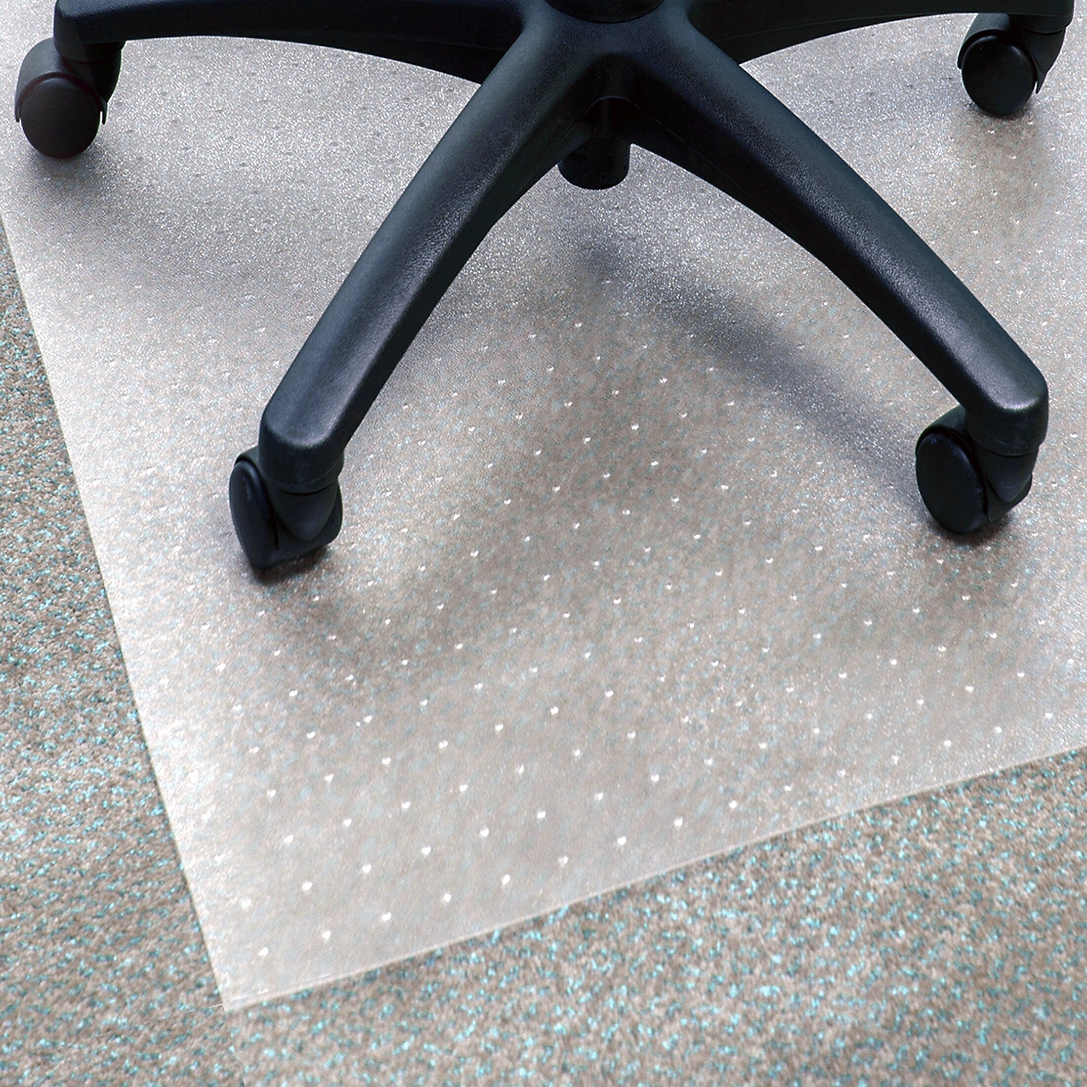 Floortex Cleartex Advantagemat Carpet Chair Mat, 48" x 118", Designed for Low-Pile Carpet, Clear PVC (FR1130025EV)
