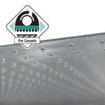 Floortex Cleartex Ultimat Carpet Chair Mat, 60" x 60", Clear Polycarbonate (FR1115015023ER)