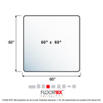 Floortex Cleartex Ultimat Carpet Chair Mat, 60" x 60", Clear Polycarbonate (FR1115015023ER)