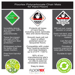 Floortex Cleartex Ultimat XXL Hard Floor Chair Mat, 48" x 118", Clear Polycarbonate (1230019ER)