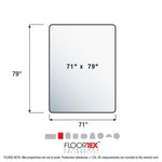 Floortex Cleartex Ultimat Hard Floor Chair Mat, 71" x 79", Clear Polycarbonate (1218020019ER)