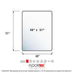 Floortex Evolutionmat Hard Floor Chair Mat, 48" x 51", Clear Enhanced Polymer (FRECO124851EP)