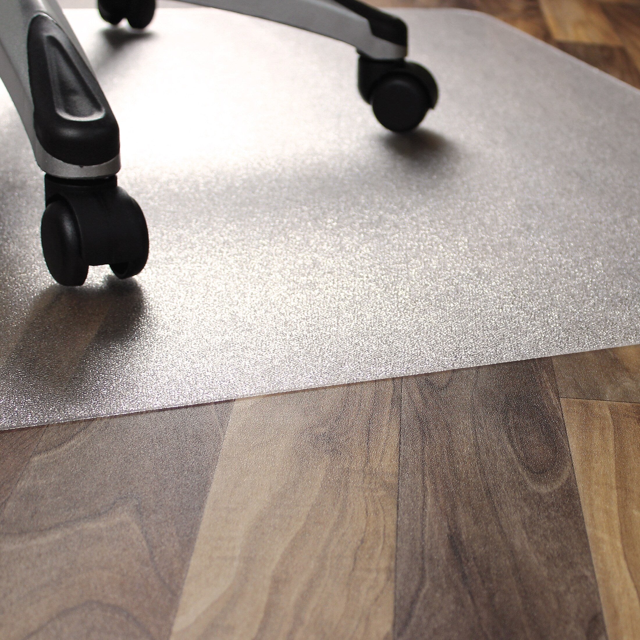 Floortex Ecotex BioPlus Hard Floor Chair Mat, 45" x 53", Clear Bio Based Polycarbonate (NRCMFLBS0003)