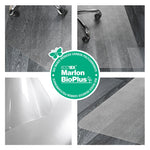 Floortex Ecotex BioPlus Hard Floor Chair Mat, 45" x 53", Clear Bio Based Polycarbonate (NRCMFLBS0003)