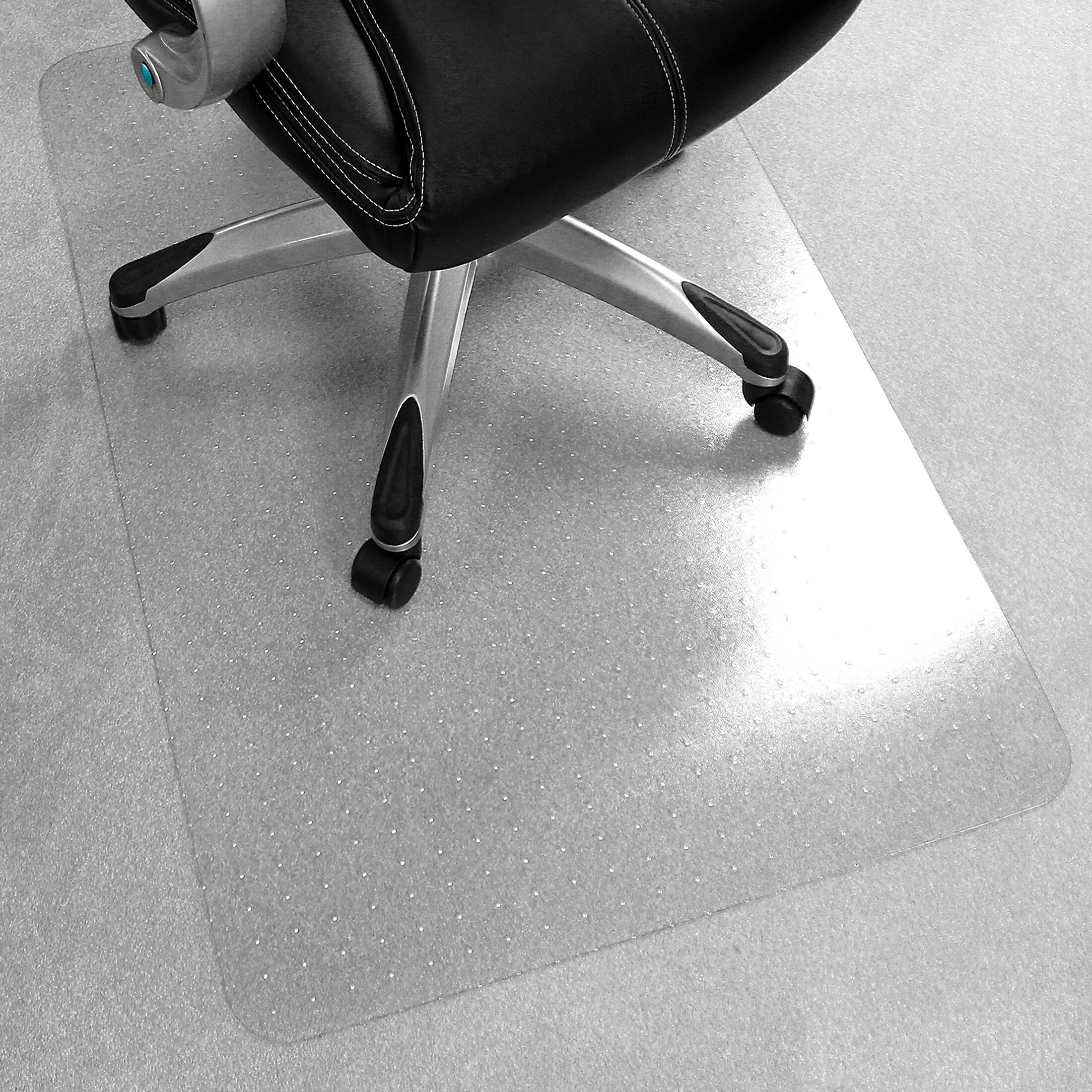 Floortex Ecotex Carpet Chair Mat, 46" x 60", Designed for Low-Pile Carpet, Clear Marvec BioPVC (NRCMFLFG0004)