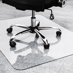 Floortex Glaciermat Carpet & Hard Floor Chair Mat, 36" x 40", Crystal Clear Glass (NCCMFLGL0012)