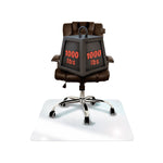 Floortex Glaciermat Carpet & Hard Floor Chair Mat, 36" x 40", Crystal Clear Glass (NCCMFLGL0012)
