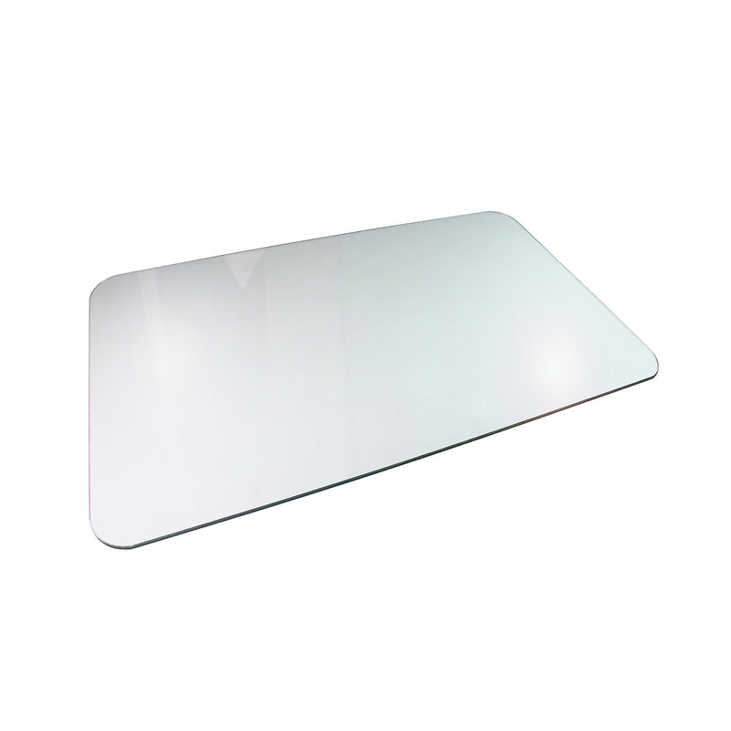 Floortex Glaciermat Carpet & Hard Floor Chair Mat, 36" x 40", Crystal Clear Glass (NCCMFLGL0012)