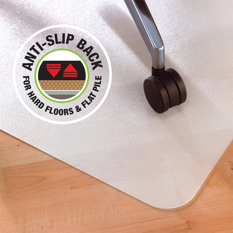 Floortex Revolutionmat Hard Floor Chair Mat, 46" x 57", Translucent Polypropylene (NCMFLLAC0004)