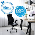 Floortex Ecotex Hard Floor Chair Mat, 29" x 47", Clear Marvec BioPVC (NCCMFLFS0001)