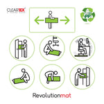 Floortex Revolutionmat Carpet Chair Mat, 46" x 57", Designed for Low-Pile Carpet, Translucent Polypropylene (NCMFLLGC0004)