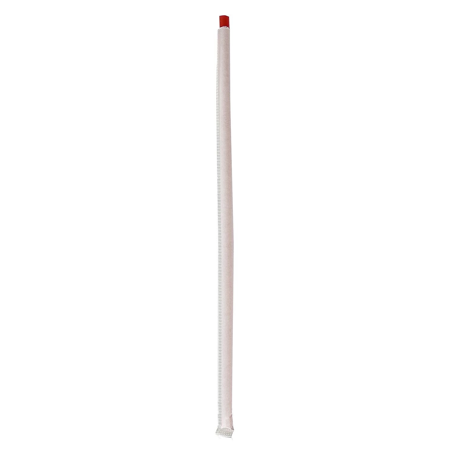 Boardwalk Individually Wrapped Red Plastic Straws, 2000/Carton (BWKJSTW1025RED)