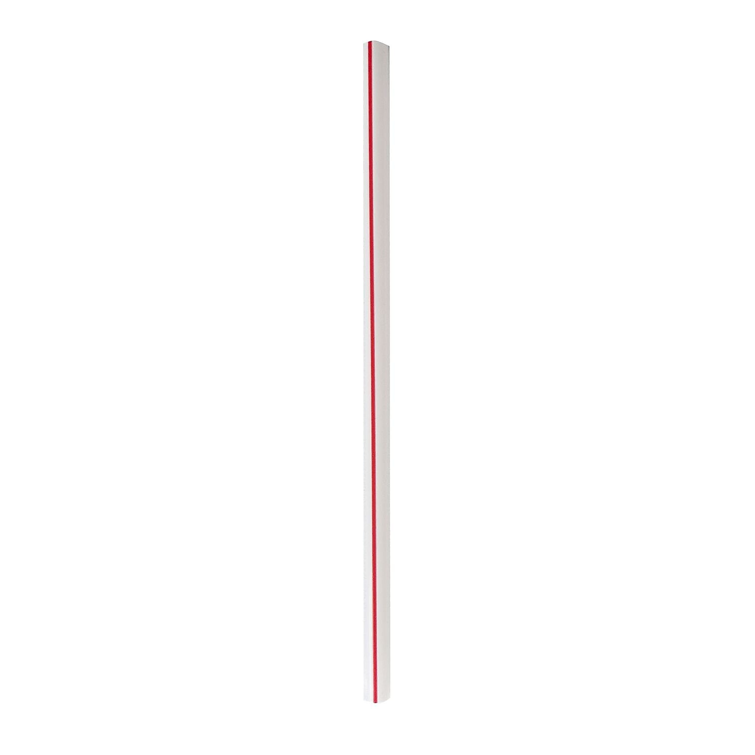 Boardwalk Individually Wrapped Red/White Striped Plastic Straws, 7200/Carton (BWKGSTW775RW)