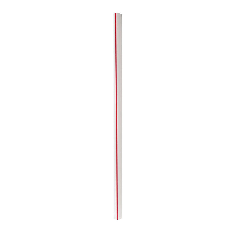 Boardwalk Individually Wrapped Red/White Striped Plastic Straws, 7200/Carton (BWKGSTW775RW)