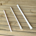 Boardwalk Individually Wrapped Red/White Striped Plastic Straws, 7200/Carton (BWKGSTW775RW)