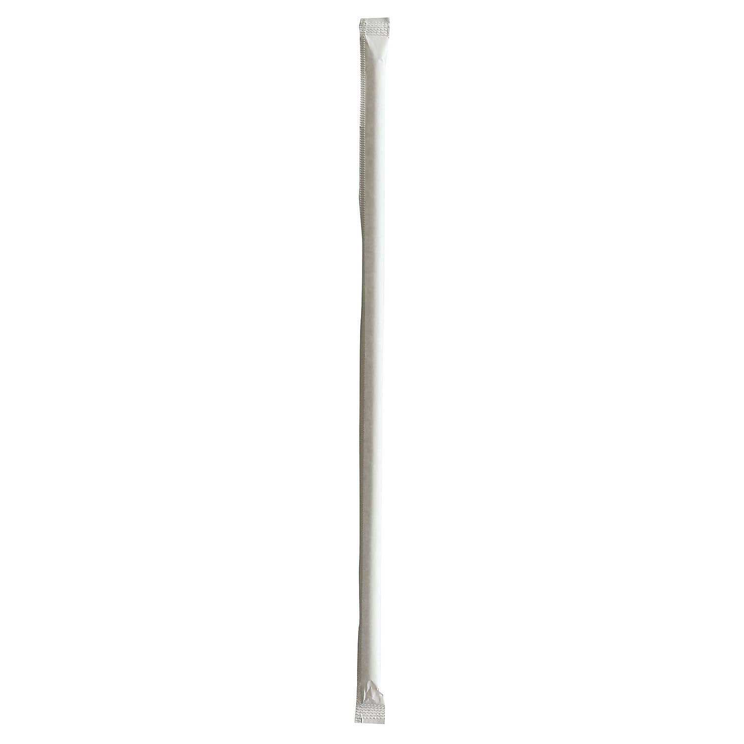 Boardwalk Individually Wrapped Clear Plastic Straws, 2000/Carton (BWKJUMW1025CLR)