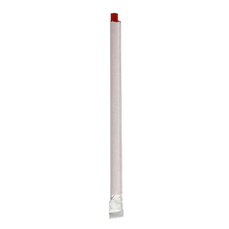 Boardwalk Individually Wrapped Red Plastic Straws, 7200/Carton (BWKGSTW775RD)