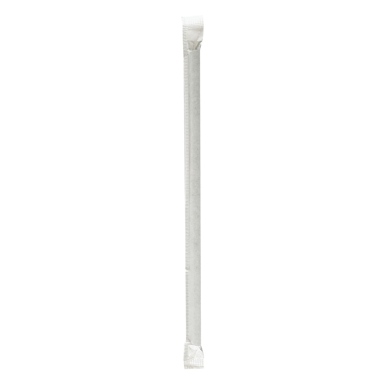 Boardwalk Individually Wrapped Black Paper Straws, 1280/Carton (BWKPPRSTRWBLIW)