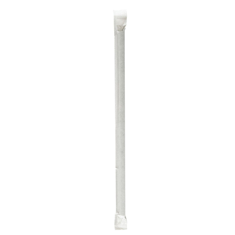 Boardwalk Individually Wrapped Black Paper Straws, 1280/Carton (BWKPPRSTRWBLIW)