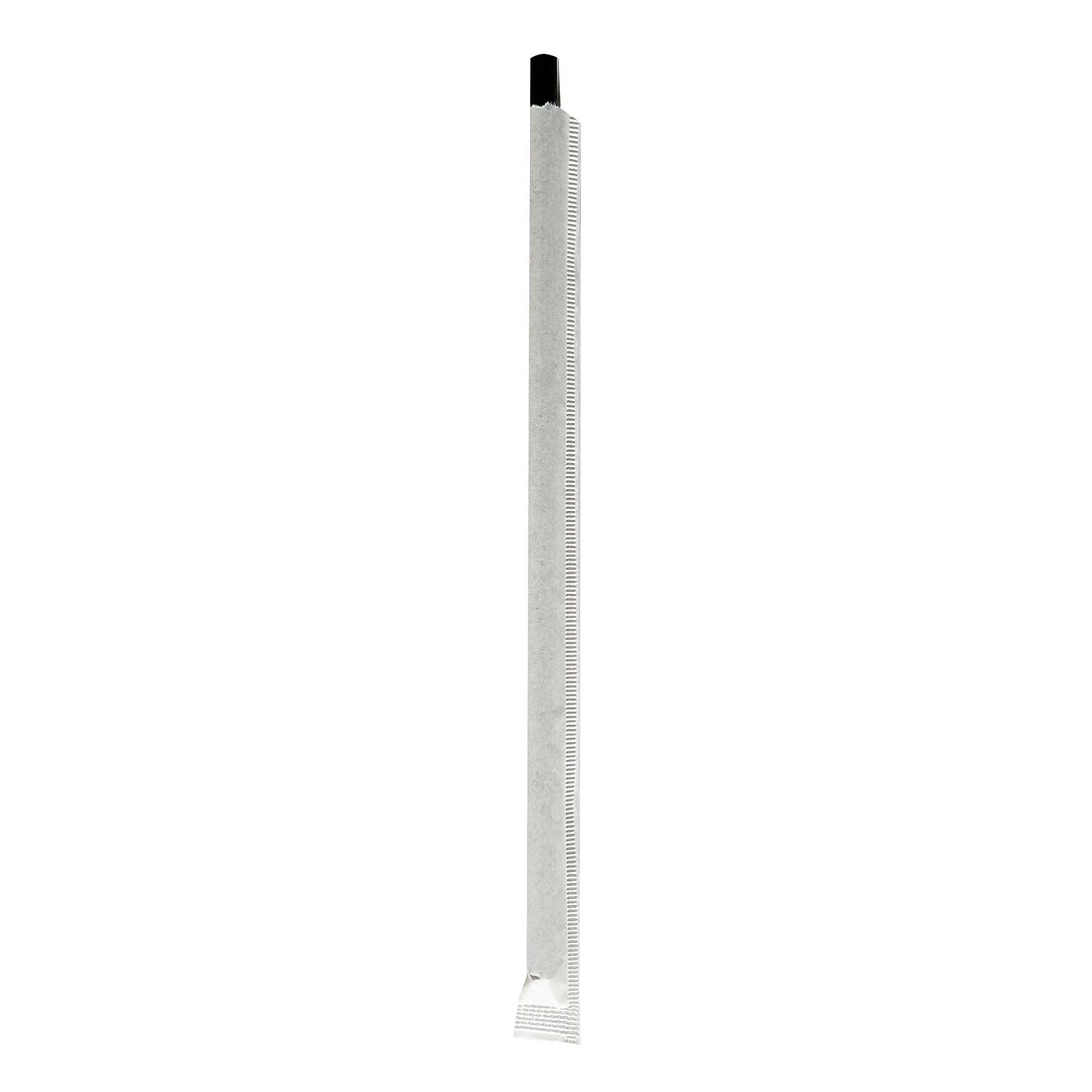 Boardwalk Individually Wrapped Black Paper Straws, 1280/Carton (BWKPPRSTRWBLIW)