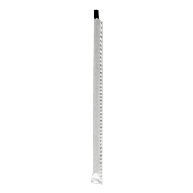 Boardwalk Individually Wrapped Black Paper Straws, 1280/Carton (BWKPPRSTRWBLIW)