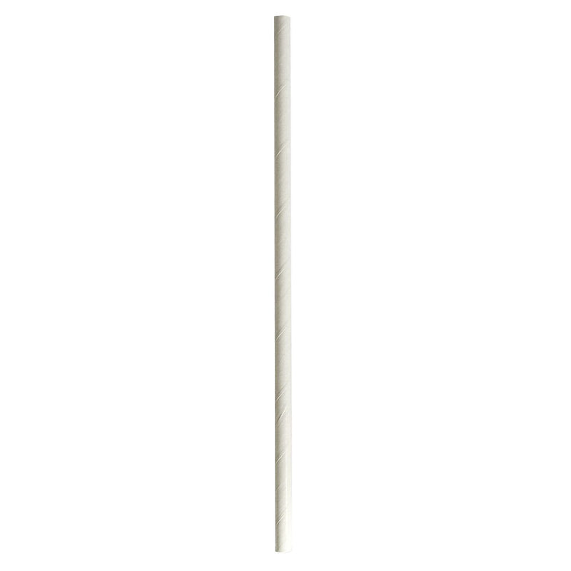 Boardwalk Individually Wrapped White Paper Straws, 1280/Carton (BWKPPRSTRWIW)