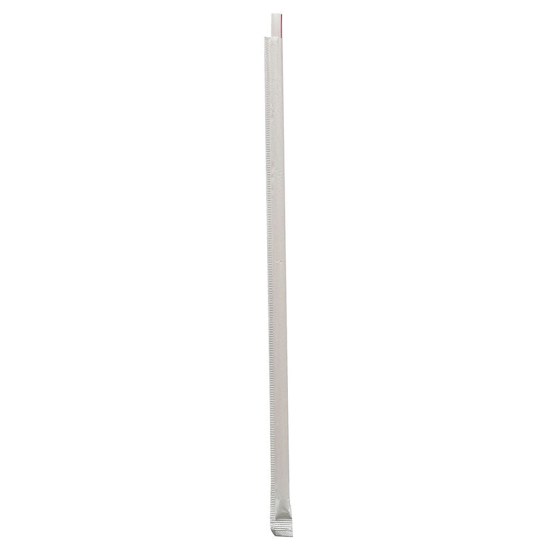 Boardwalk Individually Wrapped Red/White Striped Plastic Straws, 1200/Carton (BWKGST1025RW)