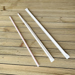 Boardwalk Individually Wrapped Red/White Striped Plastic Straws, 1200/Carton (BWKGST1025RW)