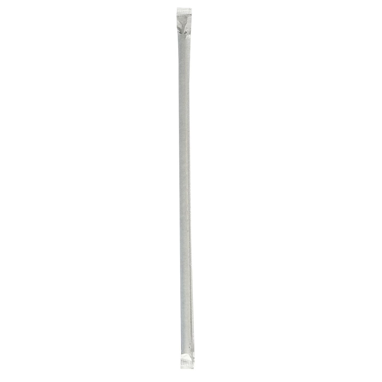 Boardwalk Individually Wrapped Black Plastic Straws, 2000/Carton (BWKJSTW1025BK)