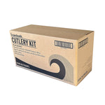 Boardwalk Individually Wrapped Plastic Cutlery Sets, Medium-Weight, White, 250 Pieces/Carton (BWK3KITWHPS)