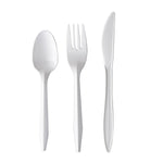 Boardwalk Individually Wrapped Plastic Cutlery Sets, Medium-Weight, White, 250 Pieces/Carton (BWK3KITWHPS)