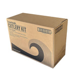 Boardwalk Individually Wrapped Plastic Cutlery Sets, Medium-Weight, Black, 250 Pieces/Carton (BWK4KITBLPP)